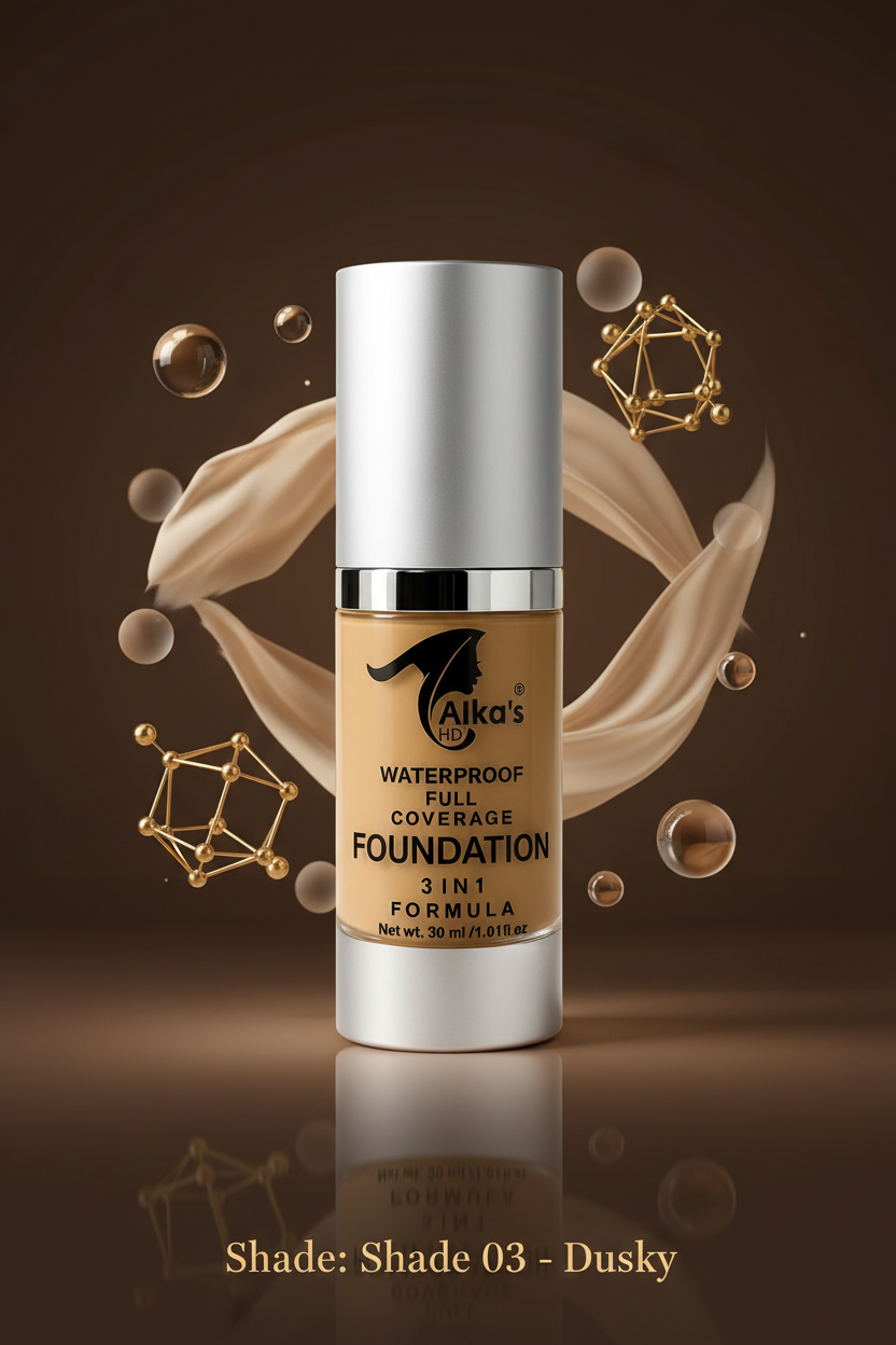 Premium Shade Banner - Alka's HD Foundation Shade 03 Dusky